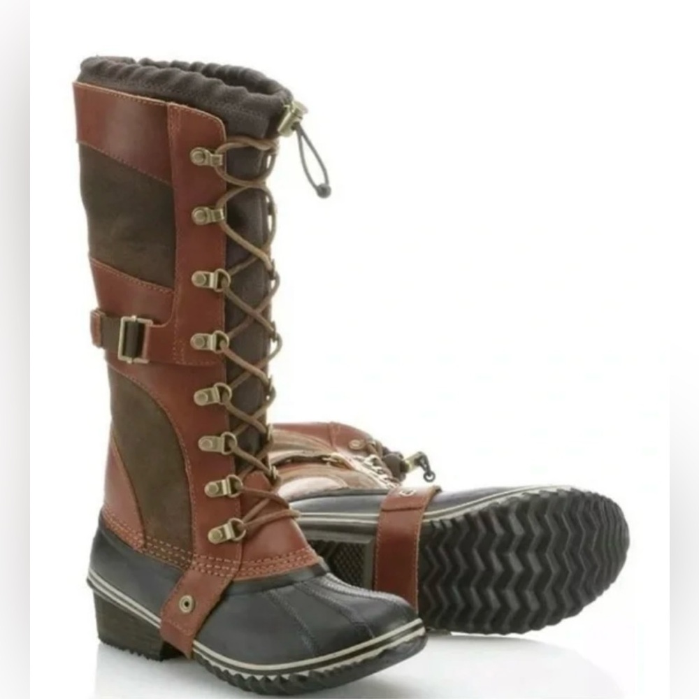 Sorel Conquest Carly Tall Winter Lace Up Waterproof Boots